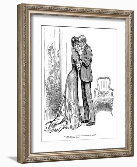 Kiss, 1903-Charles Dana Gibson-Framed Giclee Print