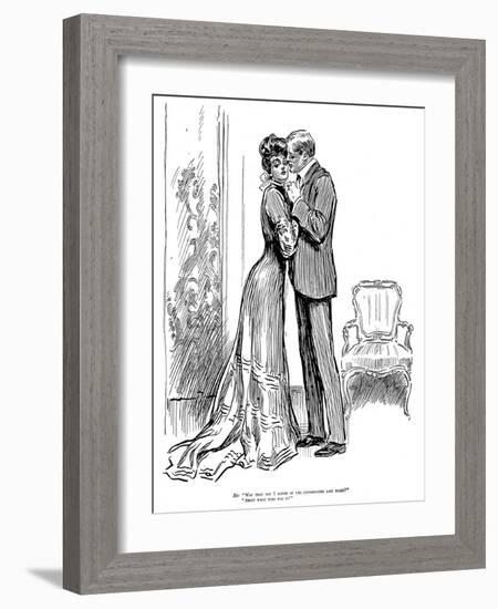 Kiss, 1903-Charles Dana Gibson-Framed Giclee Print