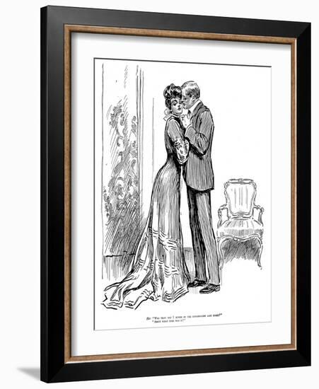 Kiss, 1903-Charles Dana Gibson-Framed Giclee Print