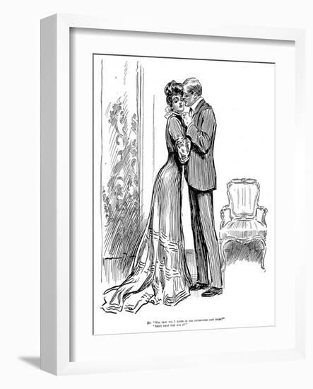 Kiss, 1903-Charles Dana Gibson-Framed Giclee Print