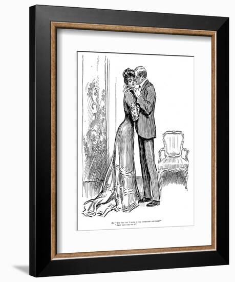 Kiss, 1903-Charles Dana Gibson-Framed Giclee Print