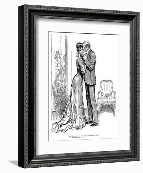 Kiss, 1903-Charles Dana Gibson-Framed Giclee Print