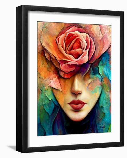 Kiss from A Rose, C.2022 (Digital Art)-Blake Munch-Framed Giclee Print