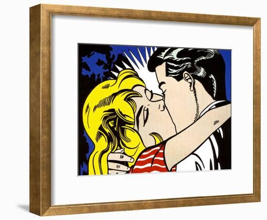 Kiss II, c.1962-Roy Lichtenstein-Framed Art Print