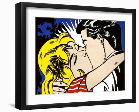 Kiss II, c.1962-Roy Lichtenstein-Framed Art Print