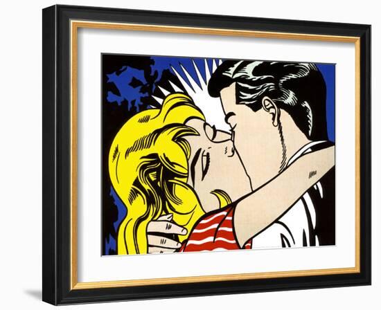 Kiss II, c.1962-Roy Lichtenstein-Framed Art Print