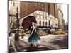 Kiss in Park Avenue-Pierre Benson-Mounted Art Print