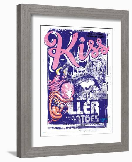 Kiss Killer, 2015 (Collage on Canvas)-Teis Albers-Framed Giclee Print