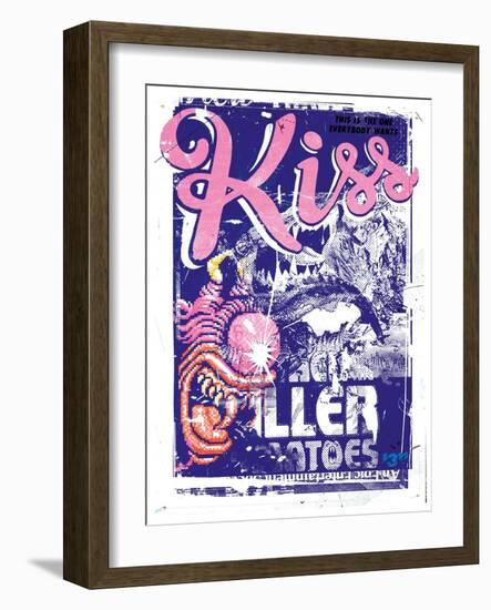 Kiss Killer, 2015 (Collage on Canvas)-Teis Albers-Framed Giclee Print