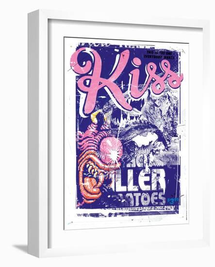 Kiss Killer, 2015 (Collage on Canvas)-Teis Albers-Framed Giclee Print