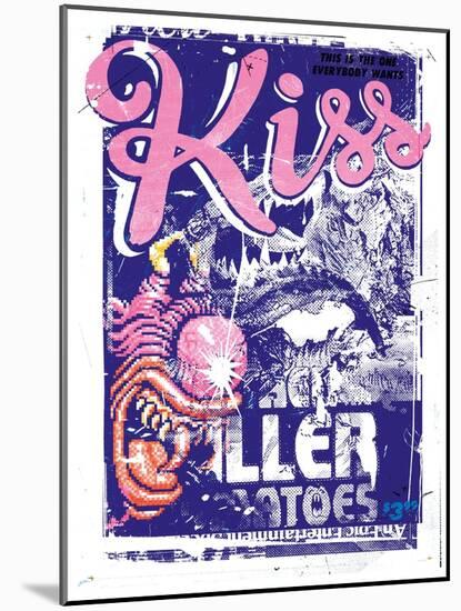 Kiss Killer, 2015 (Collage on Canvas)-Teis Albers-Mounted Giclee Print