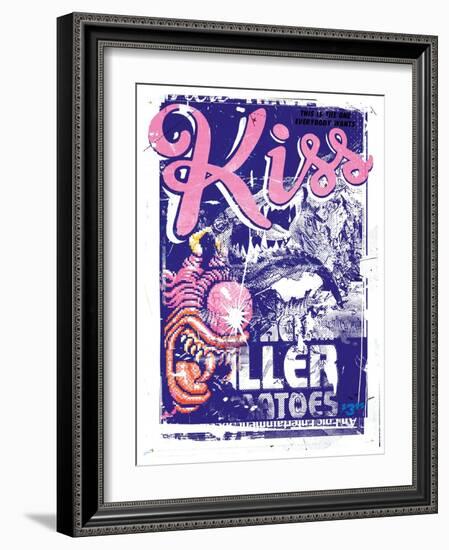 Kiss Killer, 2015 (Collage on Canvas)-Teis Albers-Framed Giclee Print