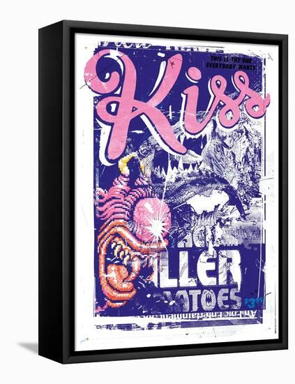 Kiss Killer, 2015 (Collage on Canvas)-Teis Albers-Framed Premier Image Canvas
