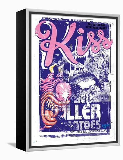 Kiss Killer, 2015 (Collage on Canvas)-Teis Albers-Framed Premier Image Canvas