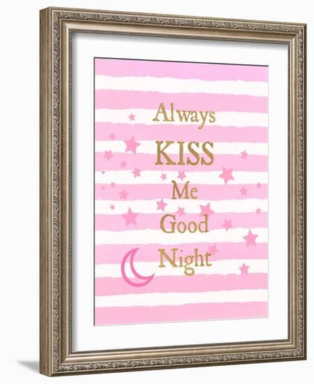 Kiss Me Good Night-Bella Dos Santos-Framed Art Print
