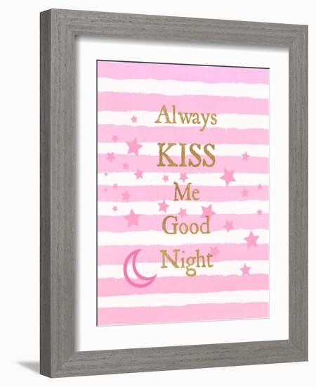 Kiss Me Good Night-Bella Dos Santos-Framed Art Print