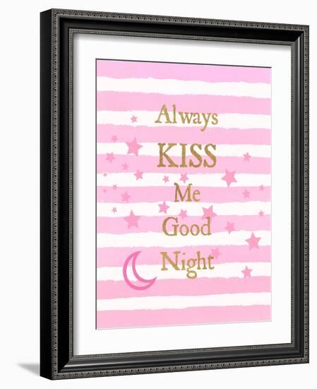 Kiss Me Good Night-Bella Dos Santos-Framed Art Print