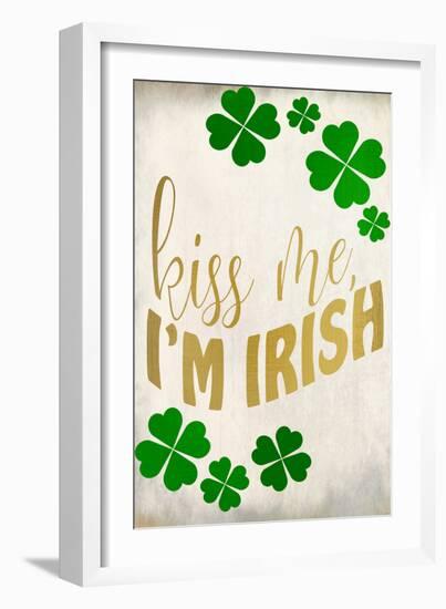 Kiss Me Im Irish-Kimberly Allen-Framed Art Print