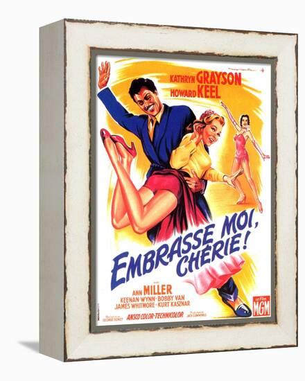 Kiss Me Kate, French Movie Poster, 1953-null-Framed Stretched Canvas