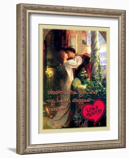 Kiss Me Like You Did-Cathy Cute-Framed Giclee Print