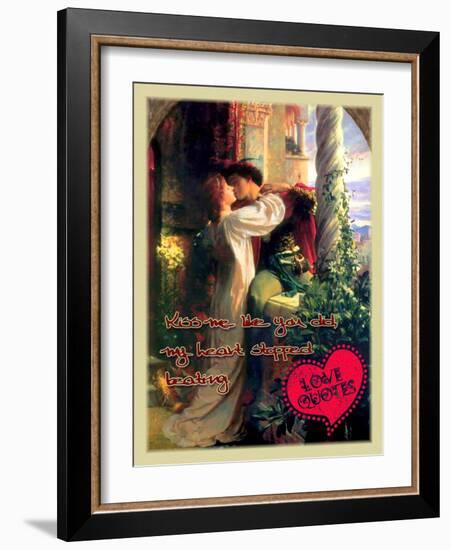 Kiss Me Like You Did-Cathy Cute-Framed Giclee Print