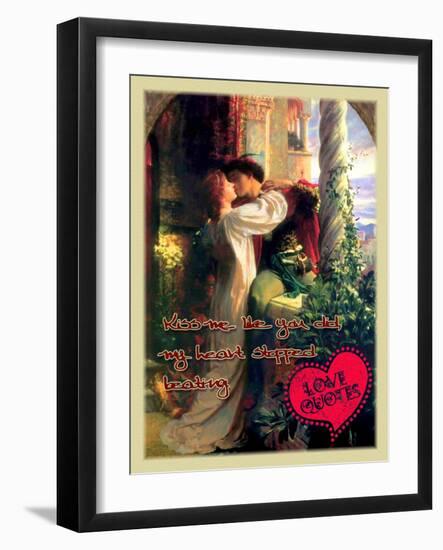 Kiss Me Like You Did-Cathy Cute-Framed Giclee Print