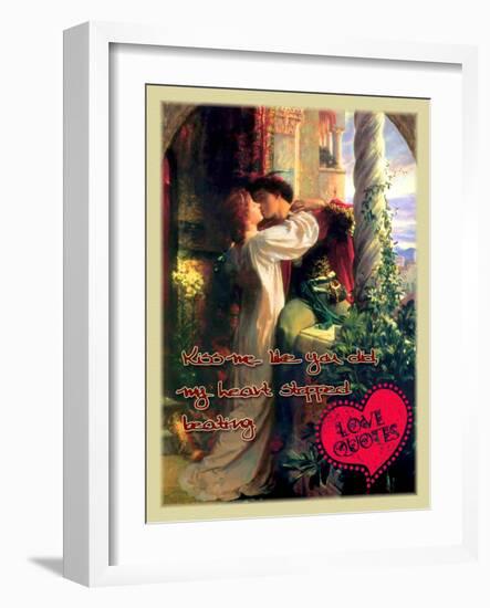 Kiss Me Like You Did-Cathy Cute-Framed Giclee Print