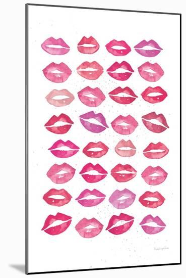 Kiss Me Quick No Words Pink-Mercedes Lopez Charro-Mounted Art Print