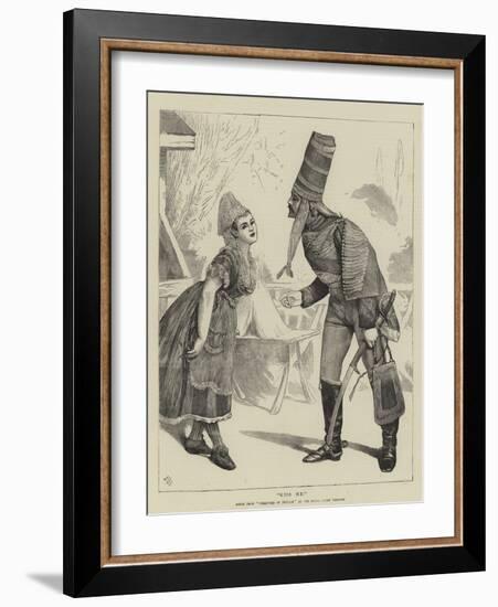 Kiss Me!, Scene from Creatures of Impulse at the Royal Court Theatre-Sir James Dromgole Linton-Framed Giclee Print