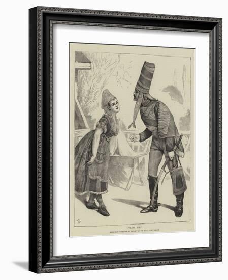 Kiss Me!, Scene from Creatures of Impulse at the Royal Court Theatre-Sir James Dromgole Linton-Framed Giclee Print