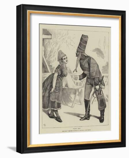 Kiss Me!, Scene from Creatures of Impulse at the Royal Court Theatre-Sir James Dromgole Linton-Framed Giclee Print