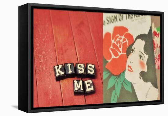 Kiss Me-Mandy Lynne-Framed Stretched Canvas