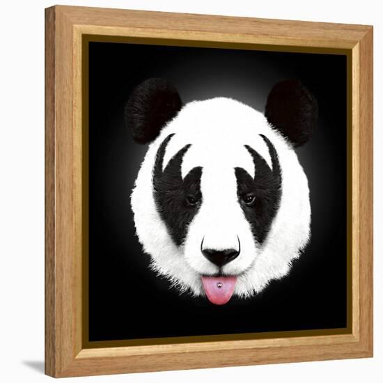 Kiss of a Panda-Robert Farkas-Framed Premier Image Canvas