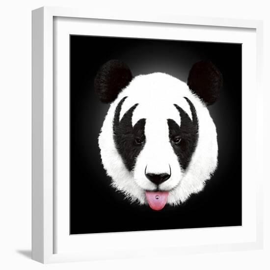 Kiss of a Panda-Robert Farkas-Framed Giclee Print