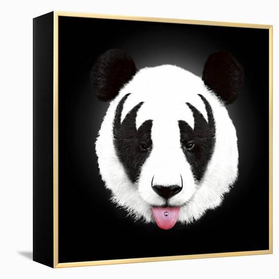 Kiss of a Panda-Robert Farkas-Framed Premier Image Canvas