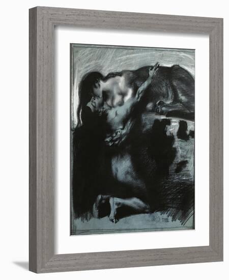 Kiss of a Sphinx, Between 1890 and 1914-Franz von Stuck-Framed Giclee Print