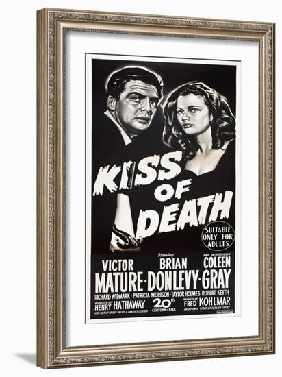 KISS OF DEATH-null-Framed Art Print