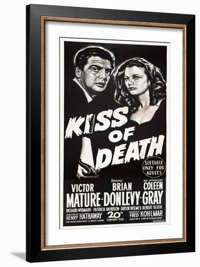 KISS OF DEATH-null-Framed Art Print