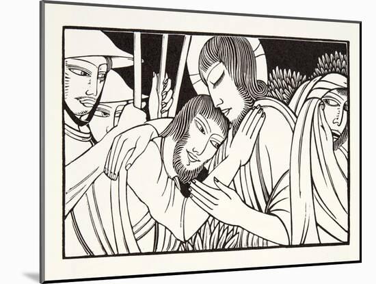 Kiss of Judas, 1926-Eric Gill-Mounted Giclee Print