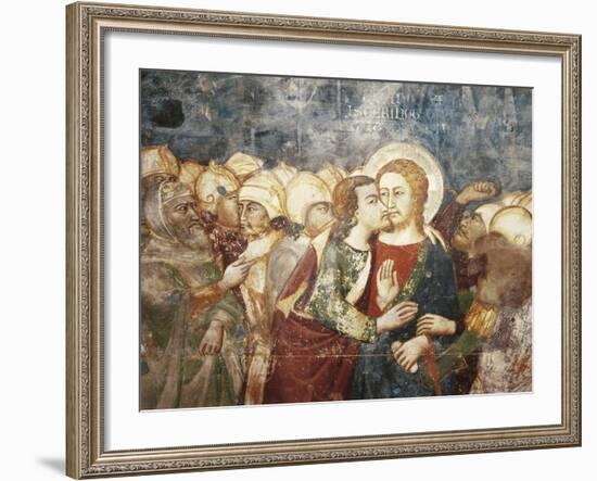 Kiss of Judas Fresco by Master Trecentesco of Sacro Specol-null-Framed Giclee Print