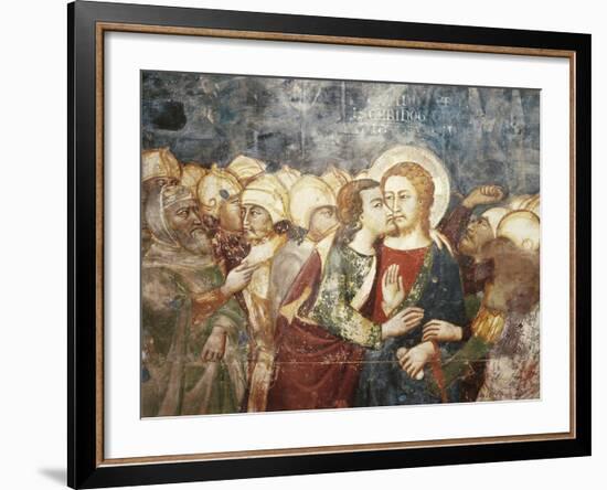 Kiss of Judas Fresco by Master Trecentesco of Sacro Specol-null-Framed Giclee Print