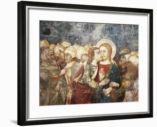 Kiss of Judas Fresco by Master Trecentesco of Sacro Specol-null-Framed Giclee Print
