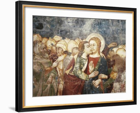 Kiss of Judas Fresco by Master Trecentesco of Sacro Specol-null-Framed Giclee Print