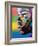 Kiss Series 2 Rainbow-Abstract Graffiti-Framed Giclee Print