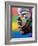 Kiss Series 2 Rainbow-Abstract Graffiti-Framed Giclee Print