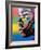 Kiss Series 2 Rainbow-Abstract Graffiti-Framed Giclee Print