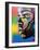 Kiss Series 2 Rainbow-Abstract Graffiti-Framed Giclee Print