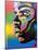 Kiss Series 2 Rainbow-Abstract Graffiti-Mounted Giclee Print