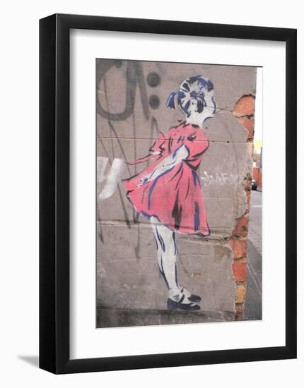 Kiss-Banksy-Framed Giclee Print