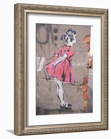 Kiss-Banksy-Framed Giclee Print